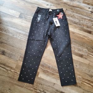 High rise black jeans
